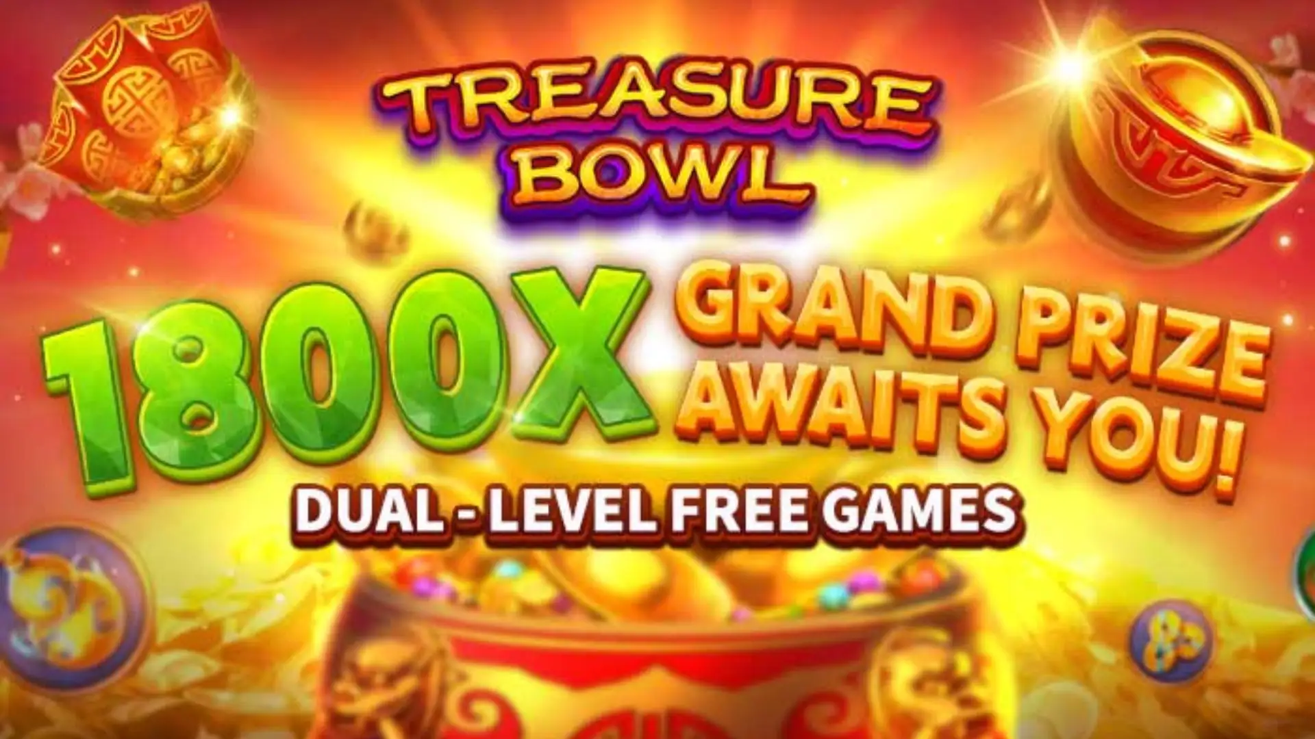Multiplicadores Treasure Bowl 77vip - 7777x Máximo com Tigela Dourada